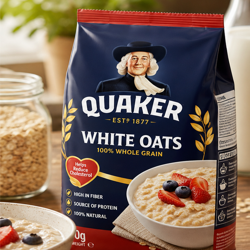 Quaker White Oats 500g