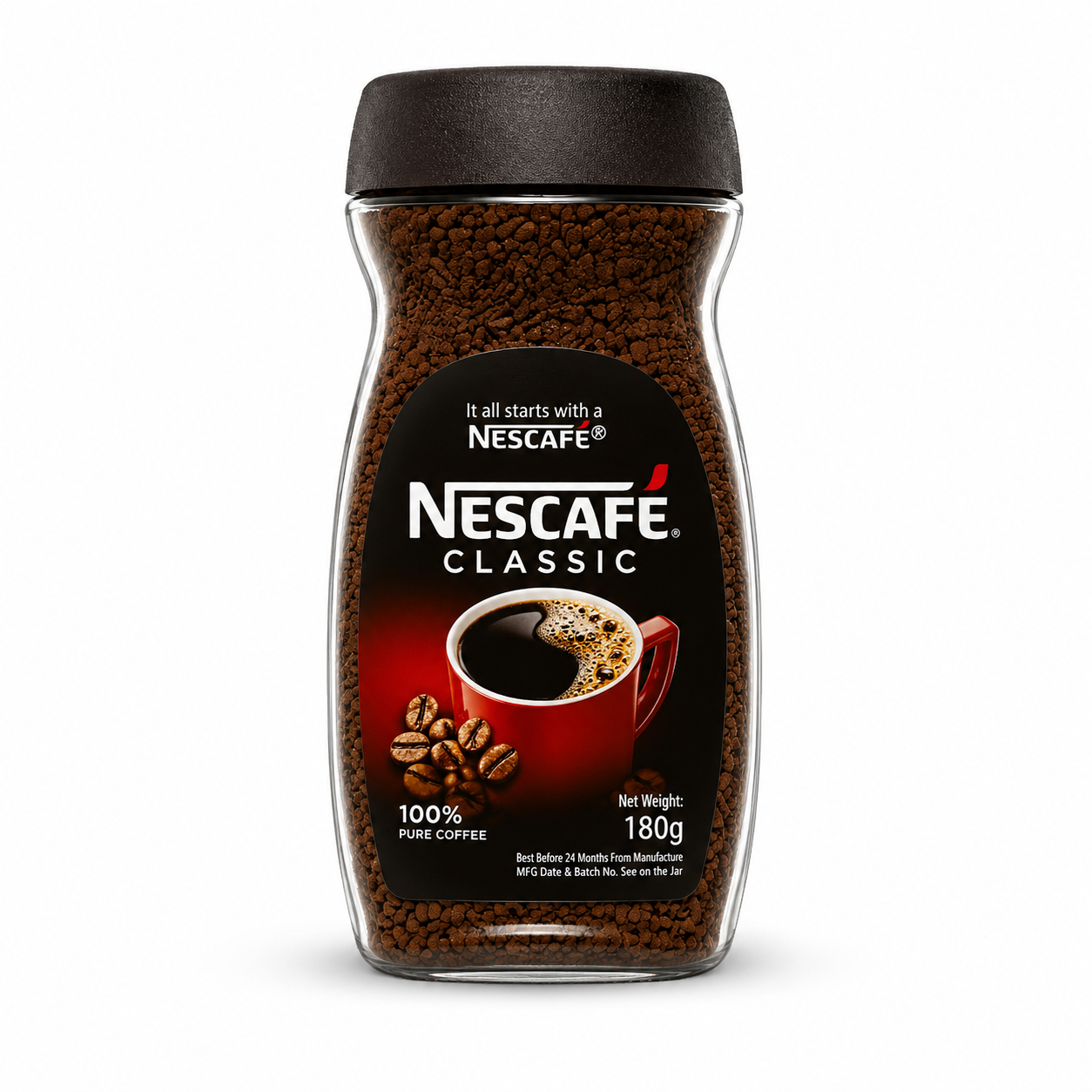 Nestlé Nescafé Classic Instant Coffee Jar 180g